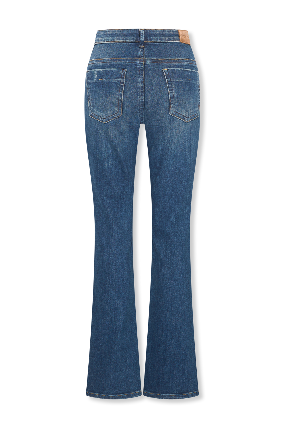 Helena Hart Broek flair Denim vintage blue