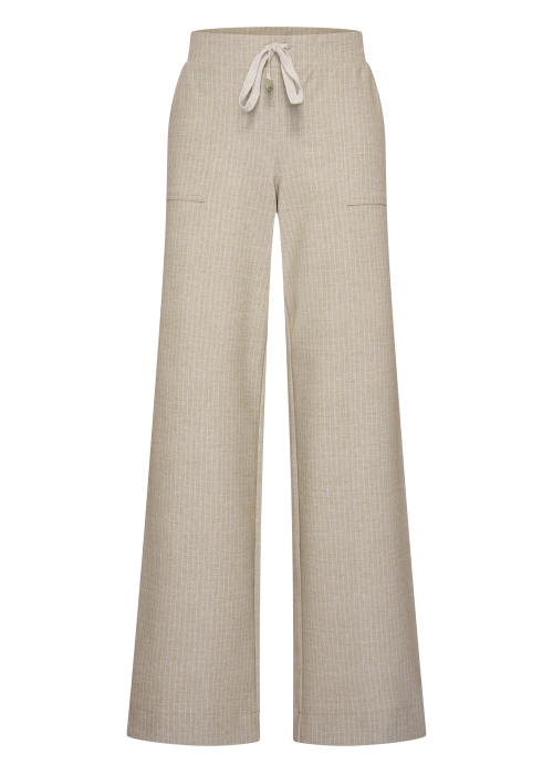 Helena Hart 7702 - Broek Nova Lano Tape streep-Sand