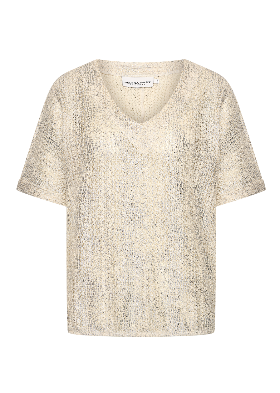 Helena Hart 7768 - TOP KNITT - Zilver en Goud