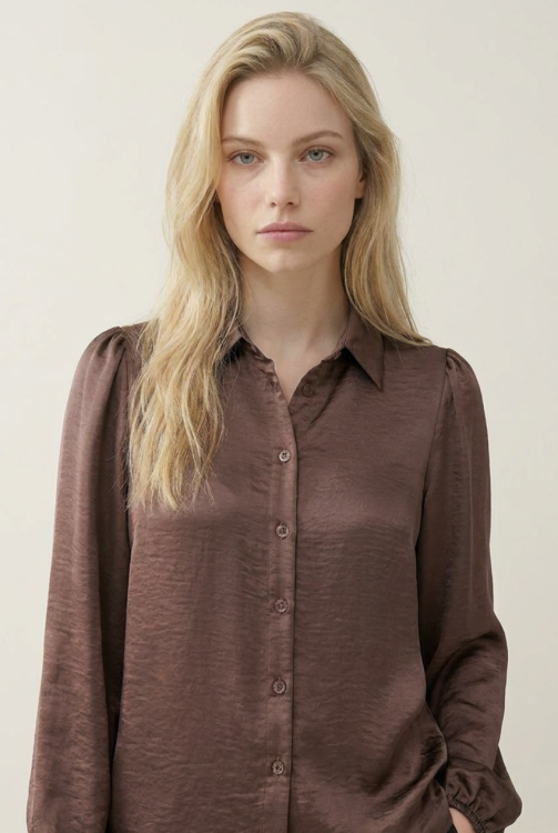 Helena Hart blouse Fara Choco, Burned, Pink Frost en Kit