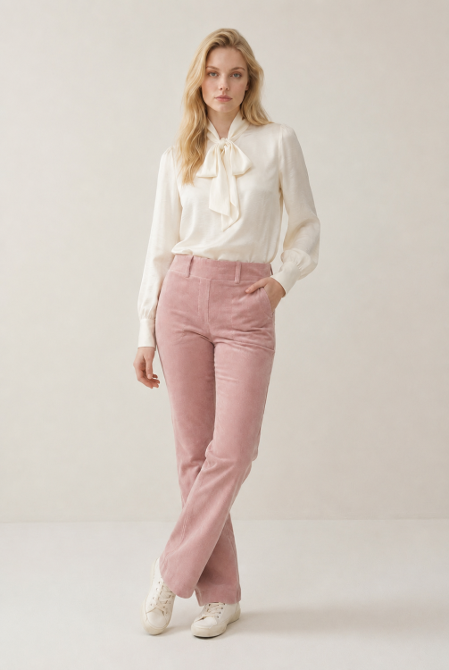 Helena Hart Broek Flair Velvet Pink Frost