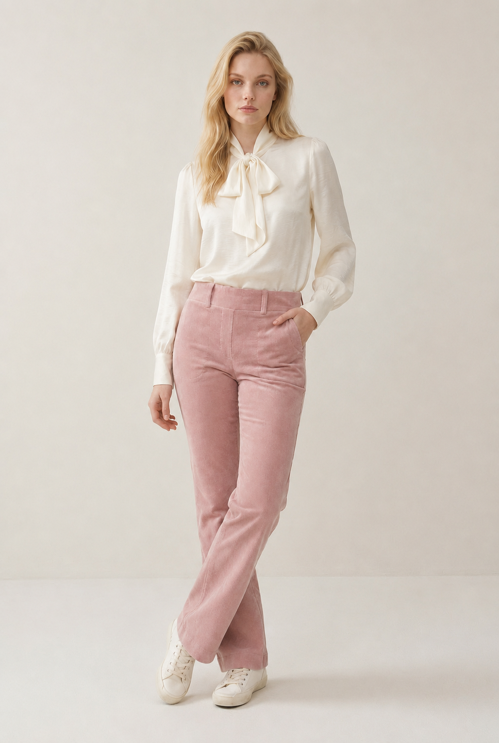 Helena Hart Broek Flair Velvet Pink Frost