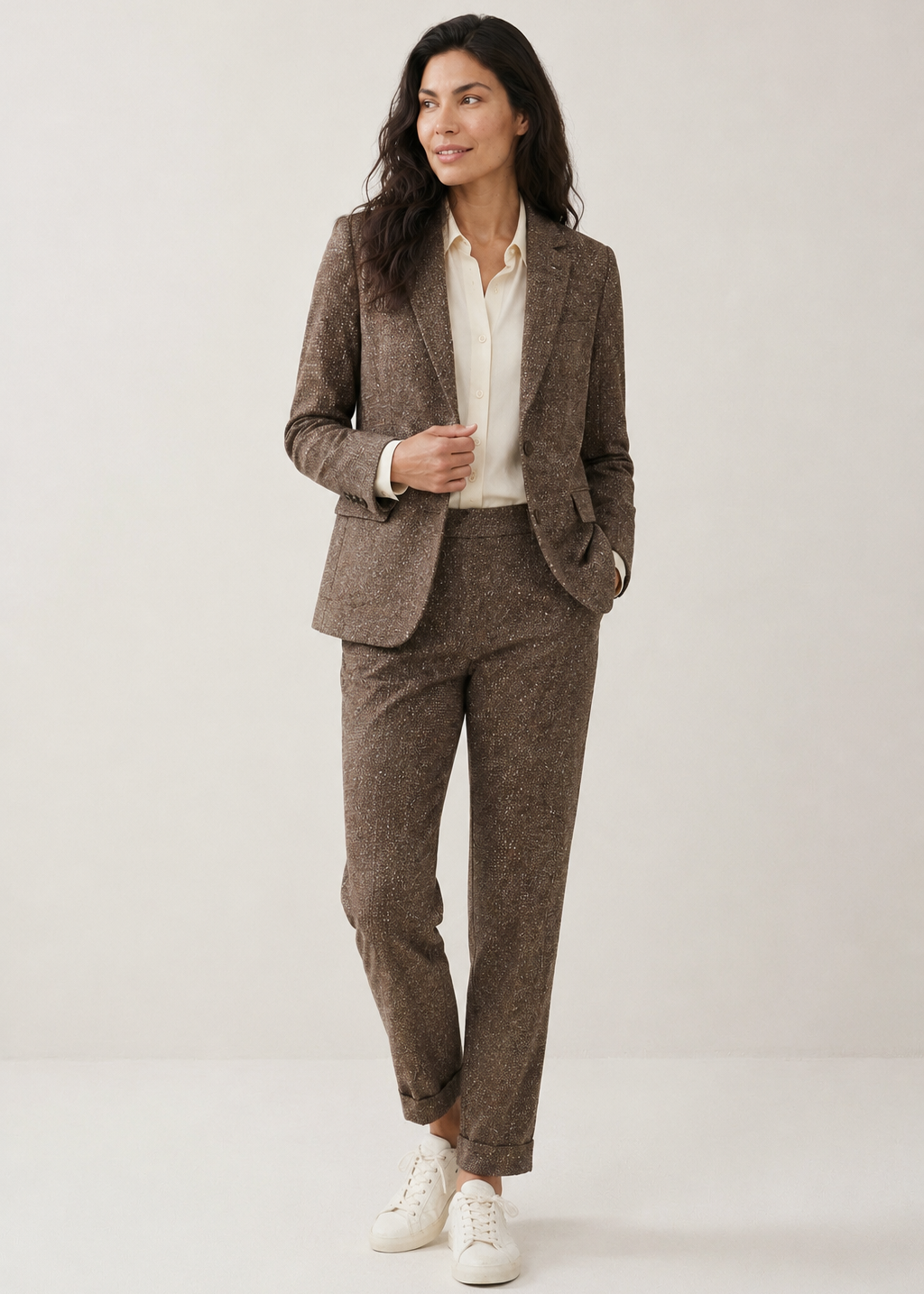 Helena Hart Blazer Nick Lano Lurex Donegal Tweet Burgundy