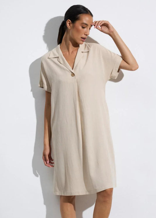 Tinta Vestido Morgan Beige, Chocolate, Khaki jurk