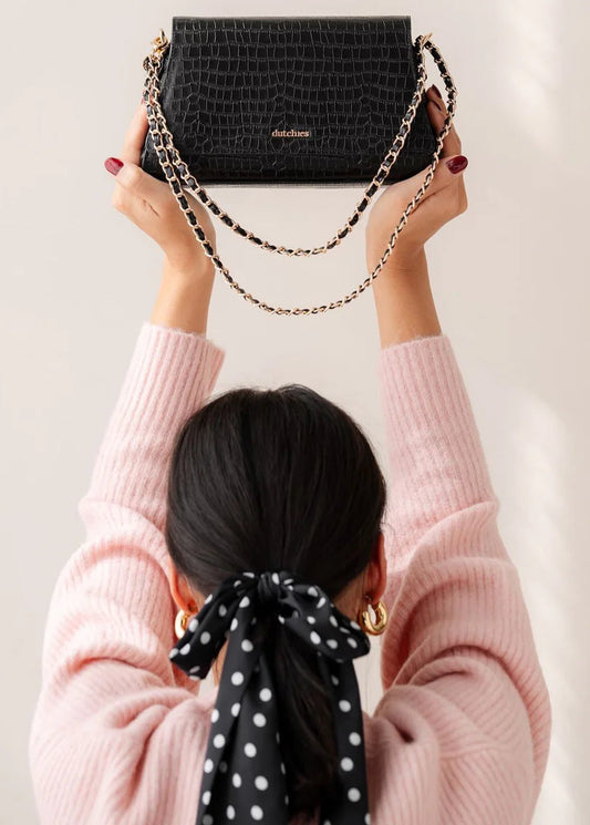 Dutchies Sophie Crossbody Bag | Noir Gold