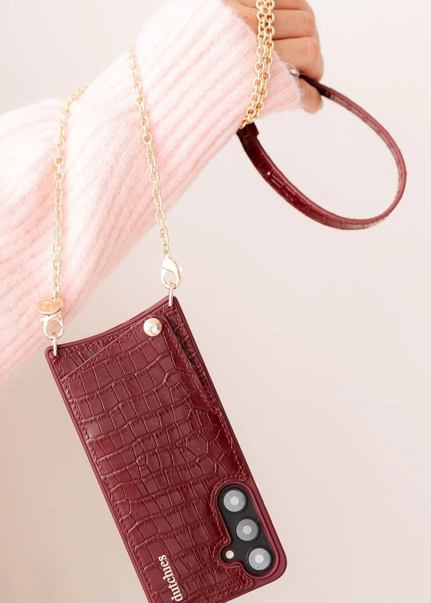 Dutchies hoesje Iphone/Samsung | Burgundy/Black