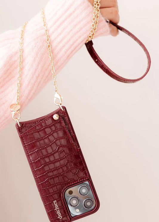 Dutchies Telefoonketting | Spanish | Burgundy