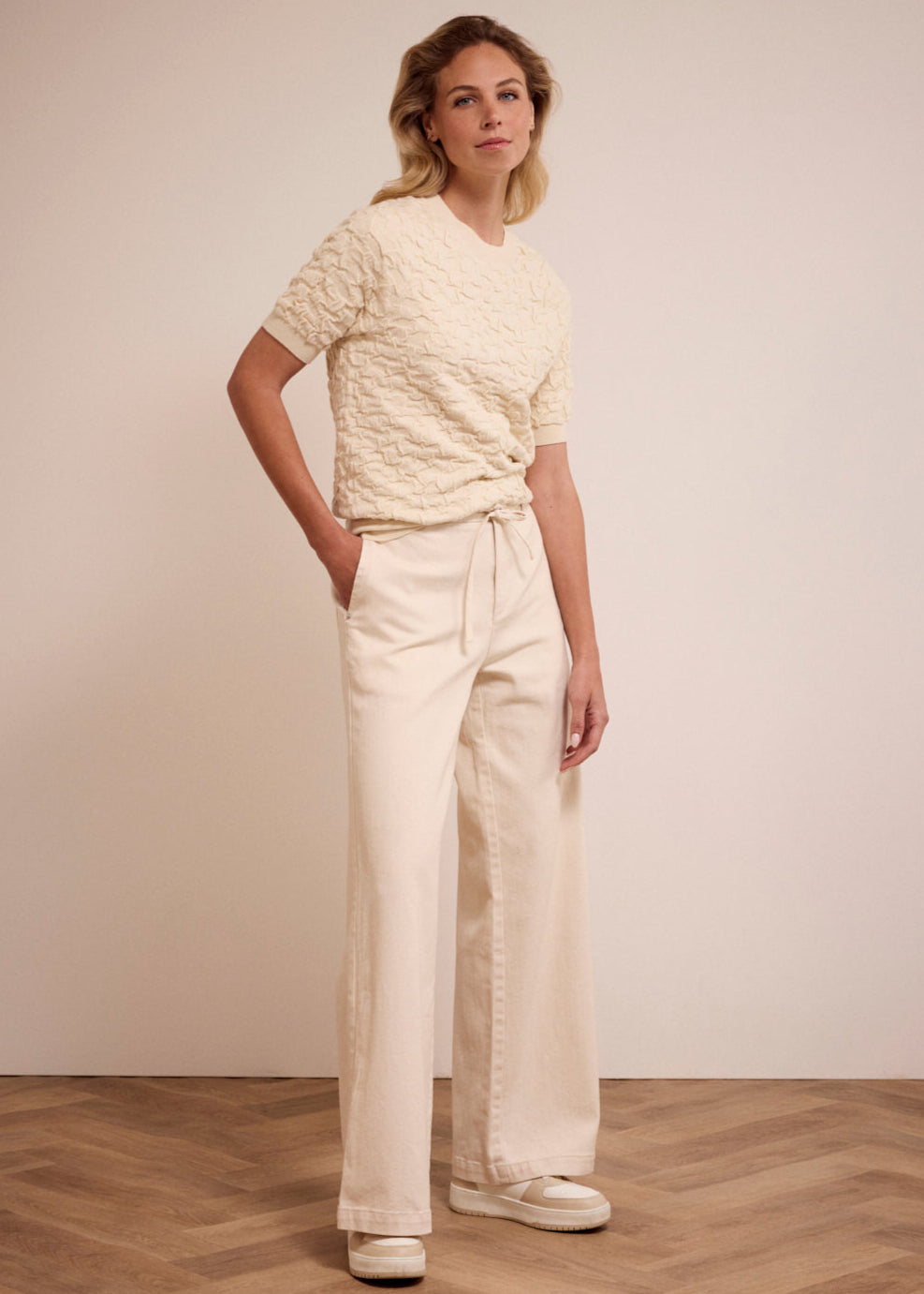 Tramontana Stretch Wide-Leg Trousers