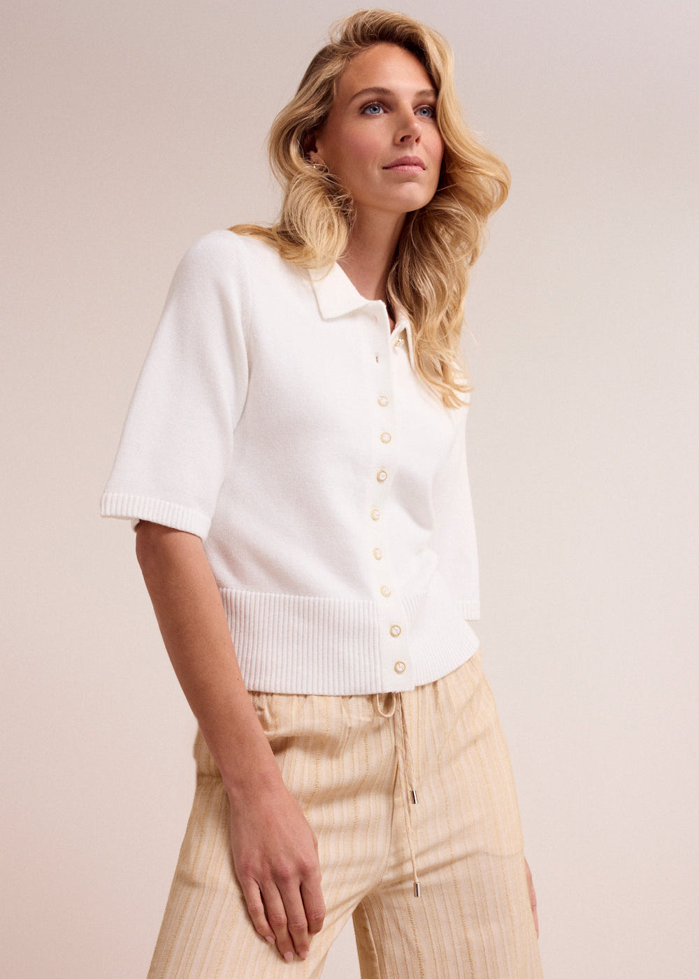 Tramontana Cardigan Classic Collar