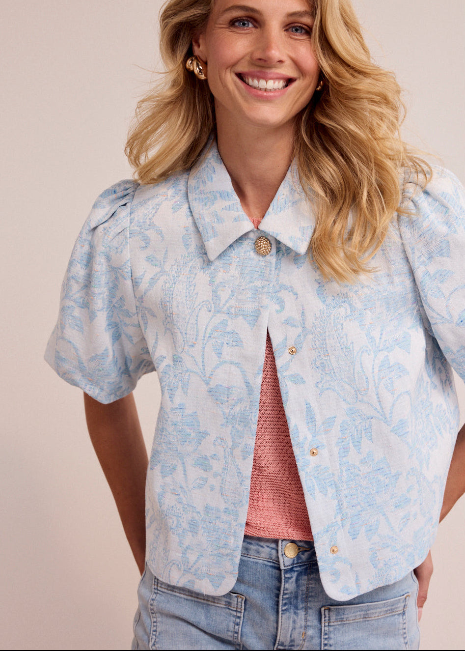 Tramontana Denim Jacquard Jacket