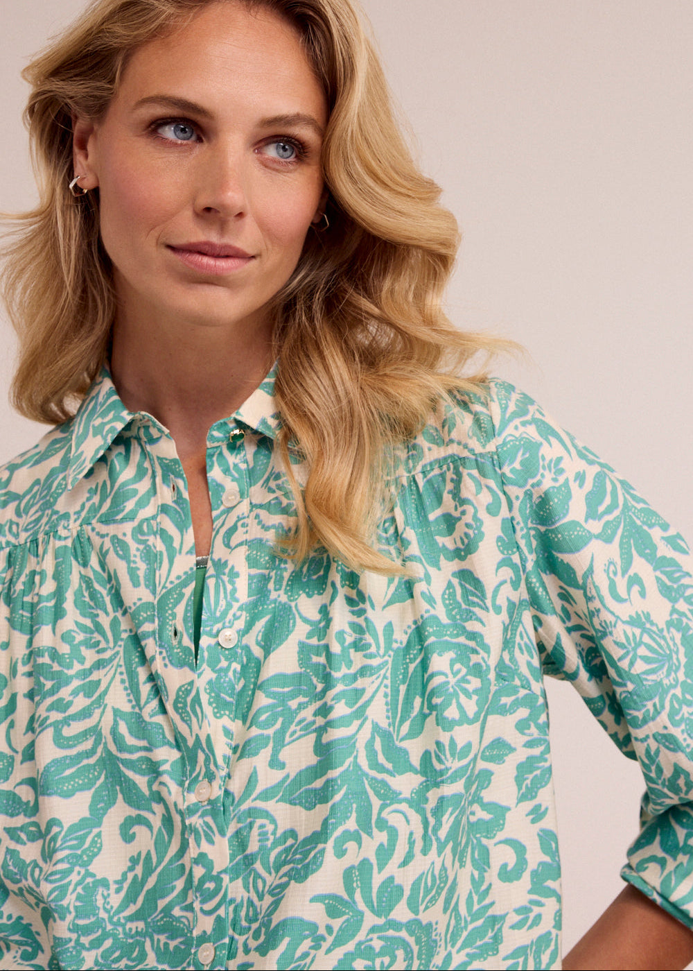Tramontana Blouse Emerald Flourish