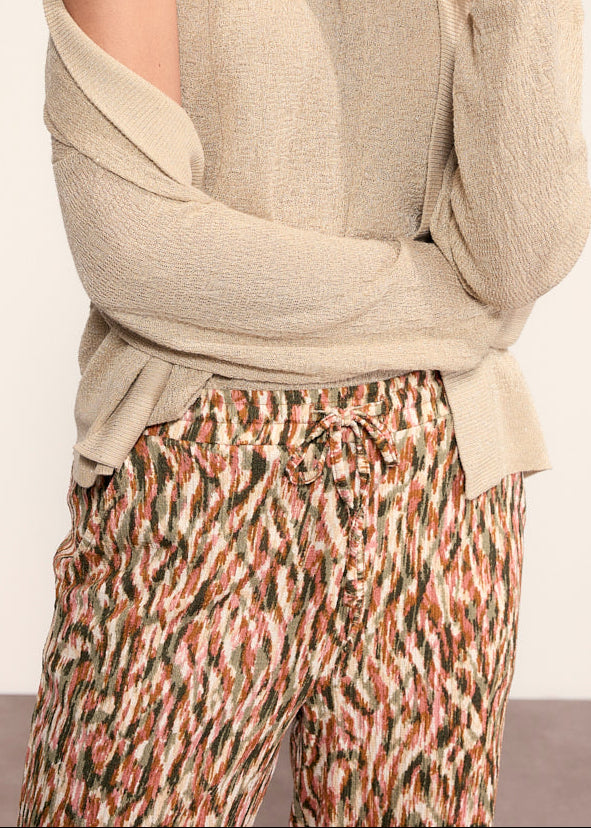 Tramontana Wide-Leg Trousers Animal Brush printaloe