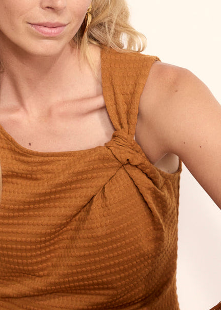 Tramontana Sleeveless Top Twisted Neckl.