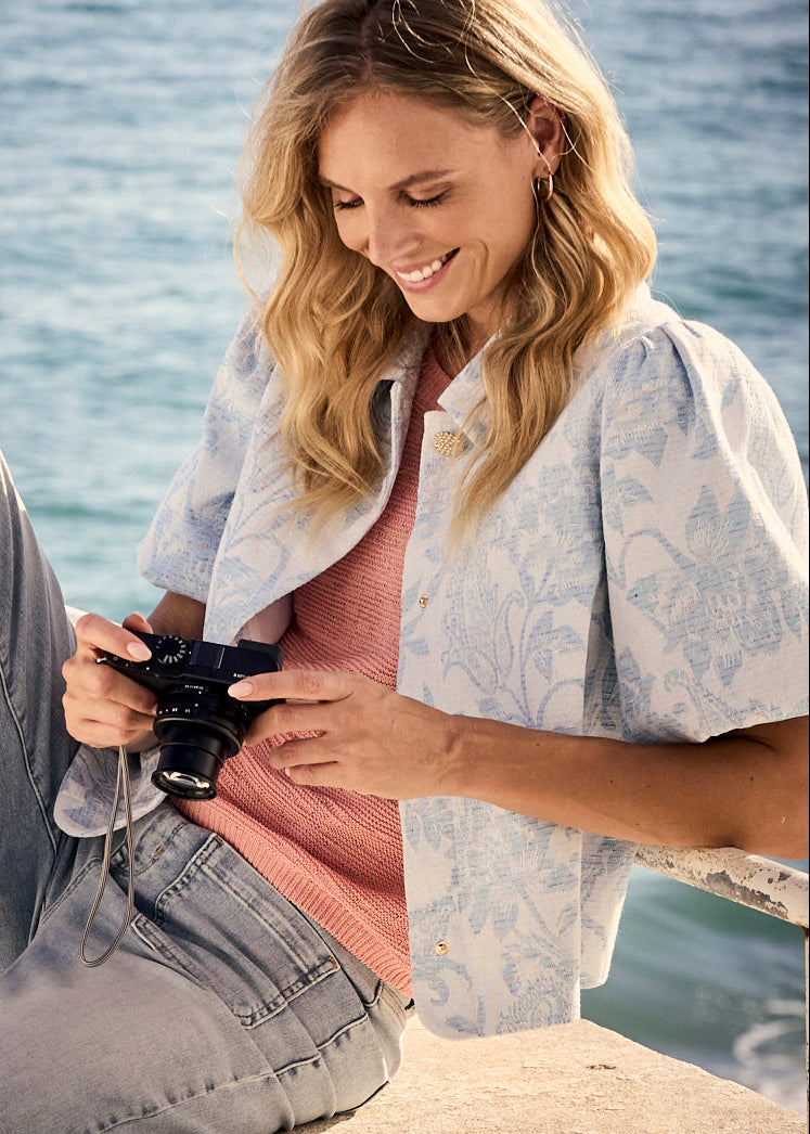 Tramontana Denim Jacquard Jacket