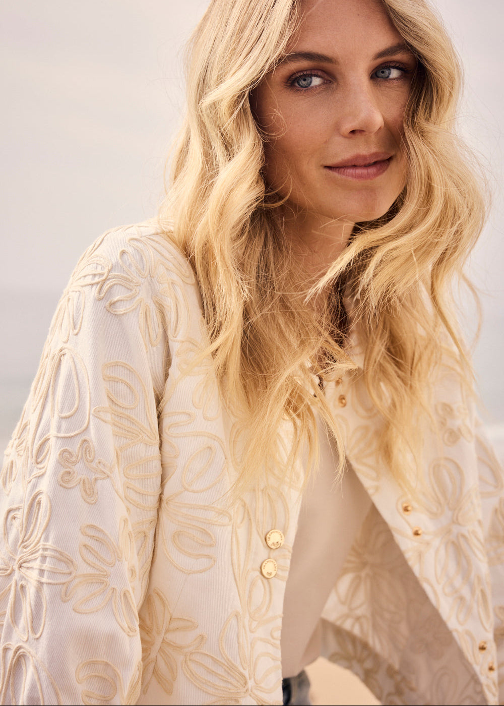 Tramontana Embroidered Denim Jacket