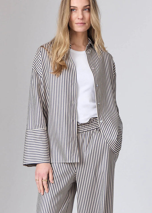 Corel Amsterdam Maeve Blouse Stripe Tencel