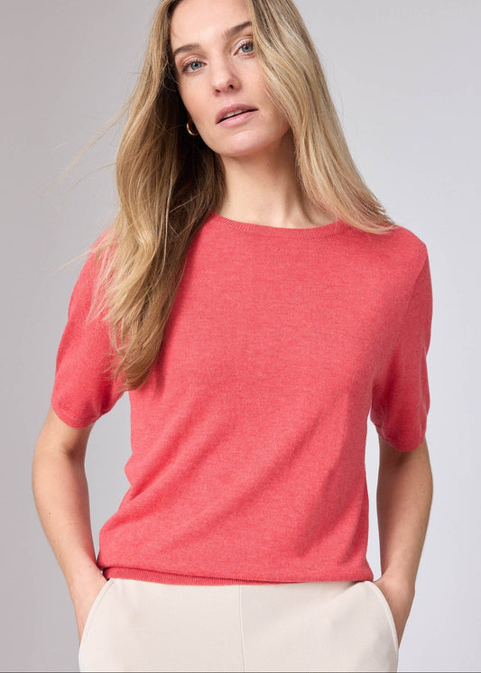 Corel Amsterdam Feline Top Korte Mouw Blush