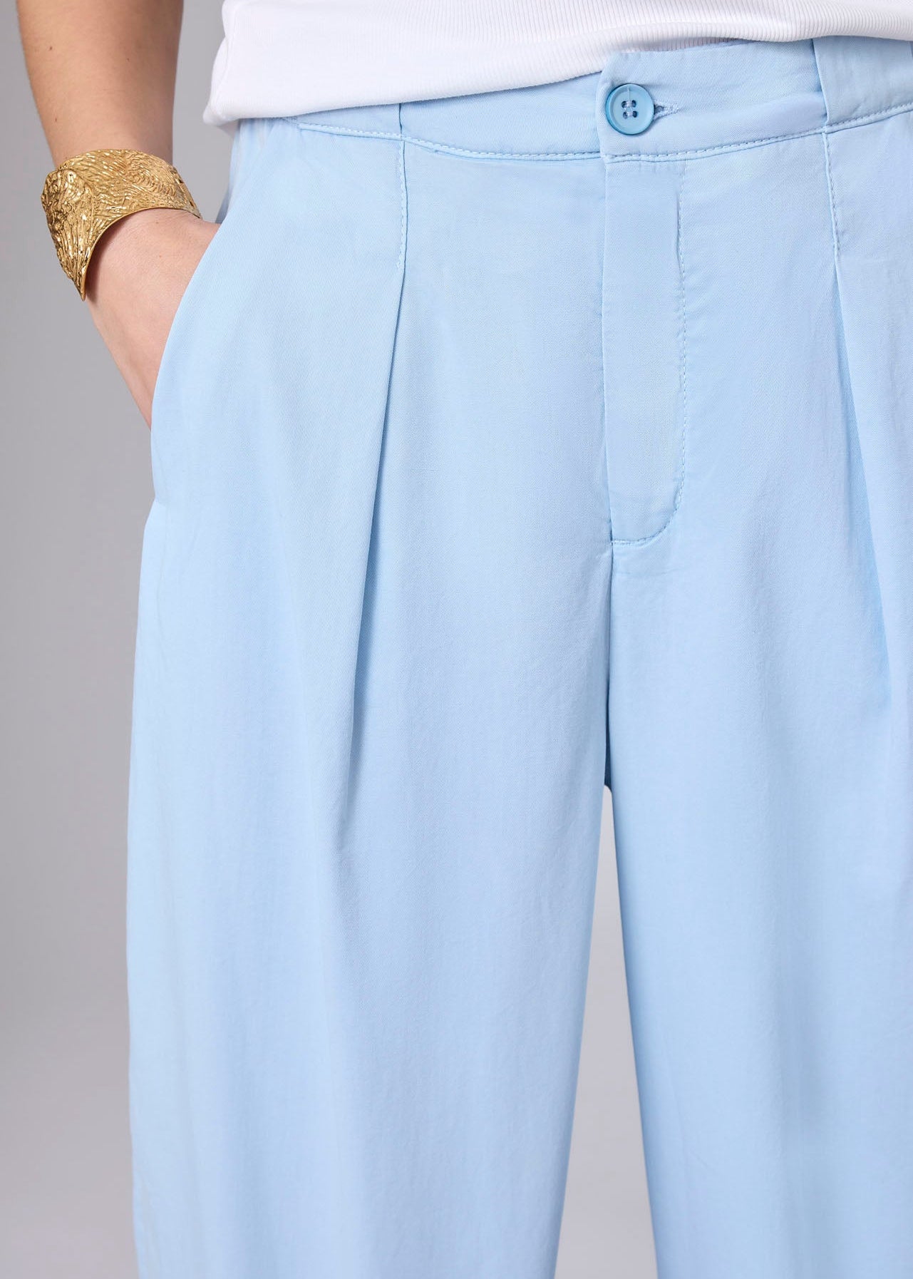 Corel Amsterdam Ella Pants Wide Jeans Soft Sky Blue