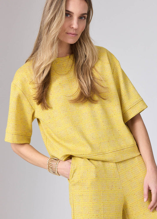 Corel Amsterdam Romee Jaquard Lemon top