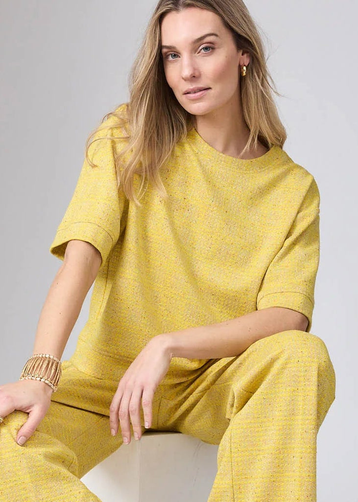 Corel Amsterdam Romee Jaquard Lemon top