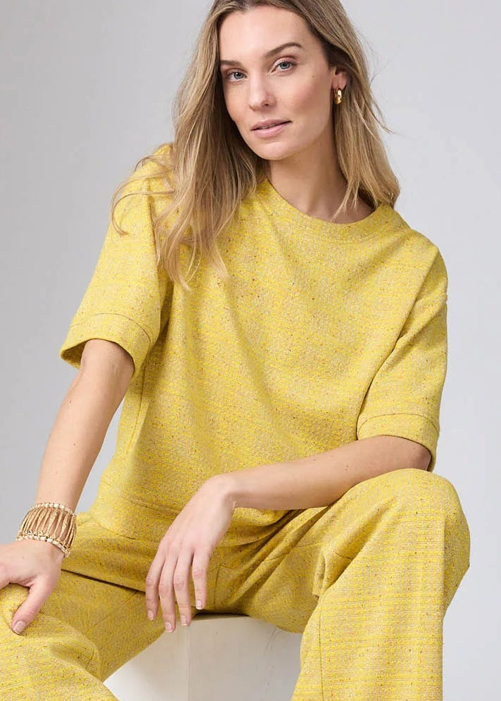 Corel Amsterdam Romee Jaquard Lemon top