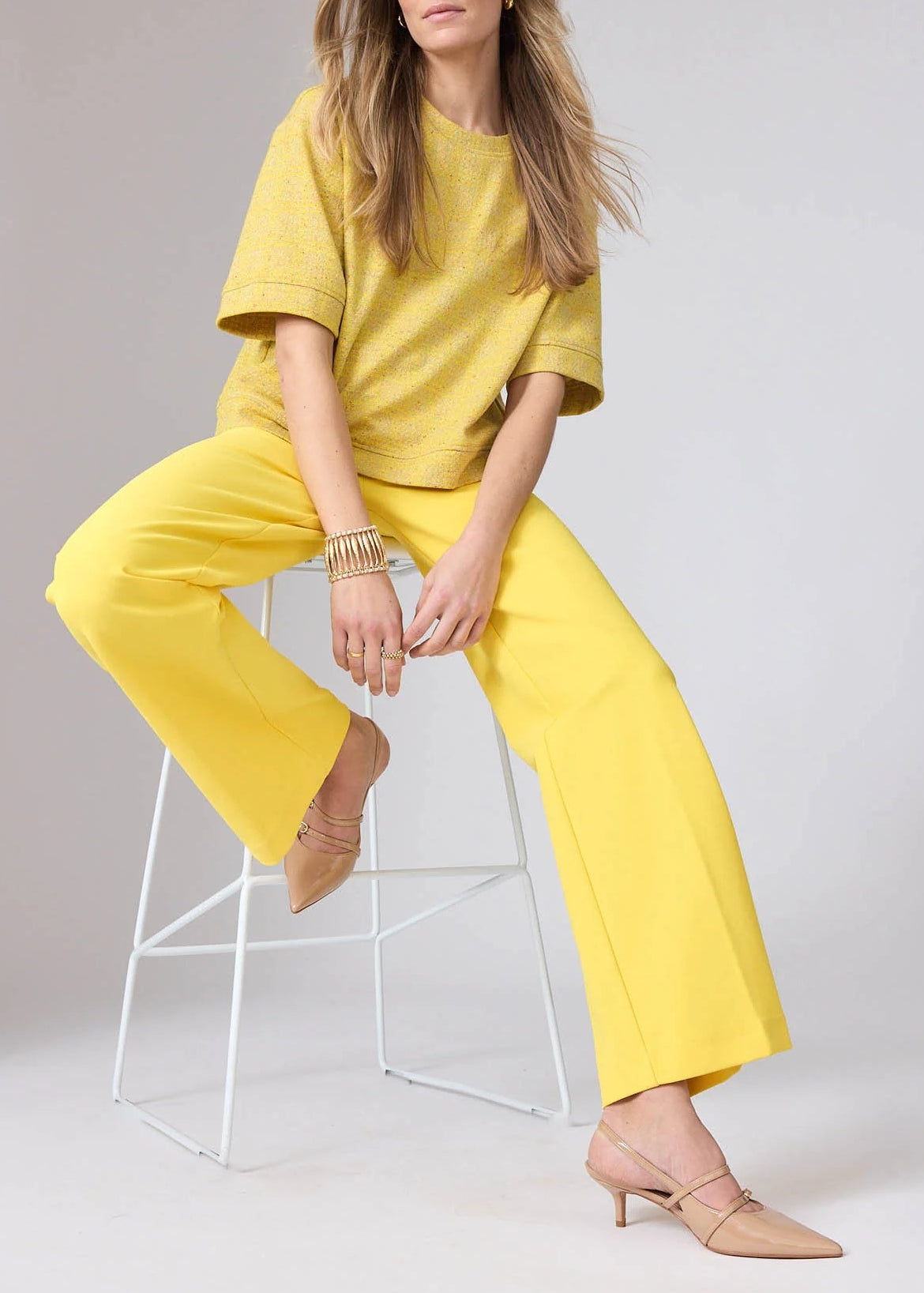 Corel Amsterdam Lilly Pants Wide Uni Sport Primerose Yellow