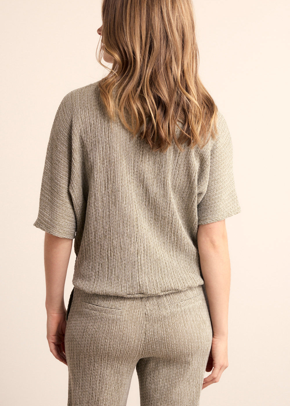 Tramontana Crinkled Top Button Detail