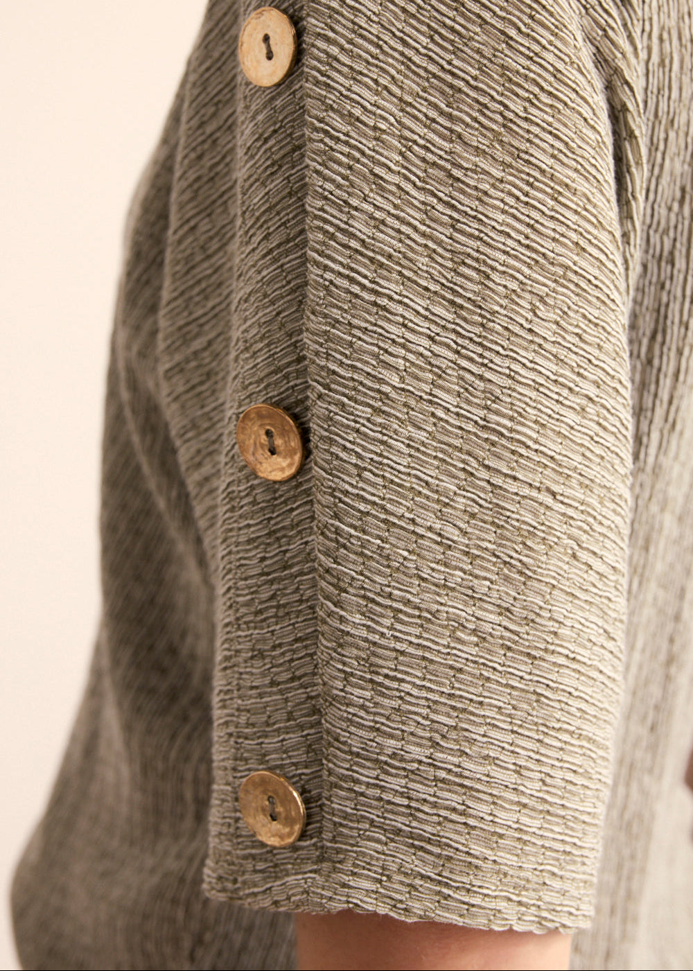 Tramontana Crinkled Top Button Detail