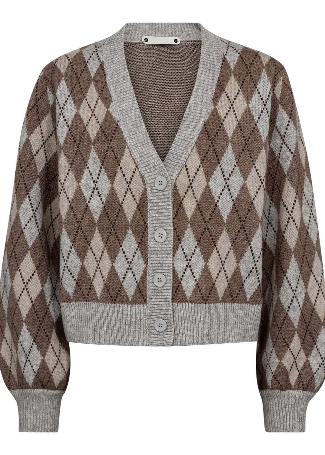 Co'Couture RowCC Check Cardigan