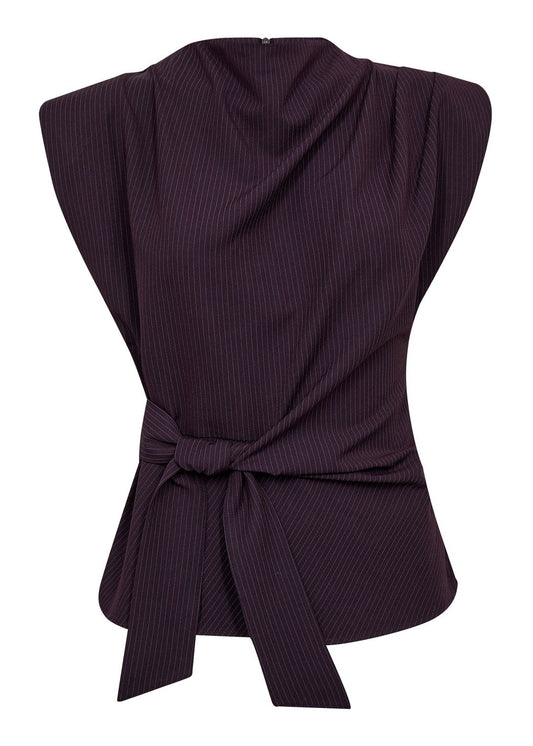 Co'Couture NolanCC Pleat Top Pluim