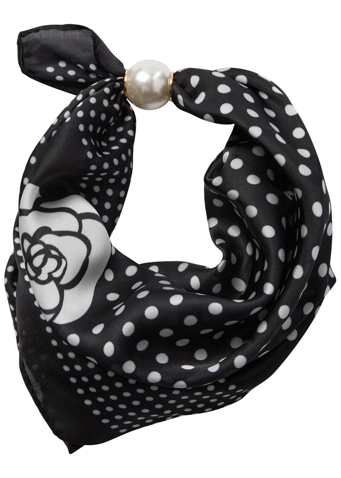 Co'Couture PearlCC Scarf Black Dot