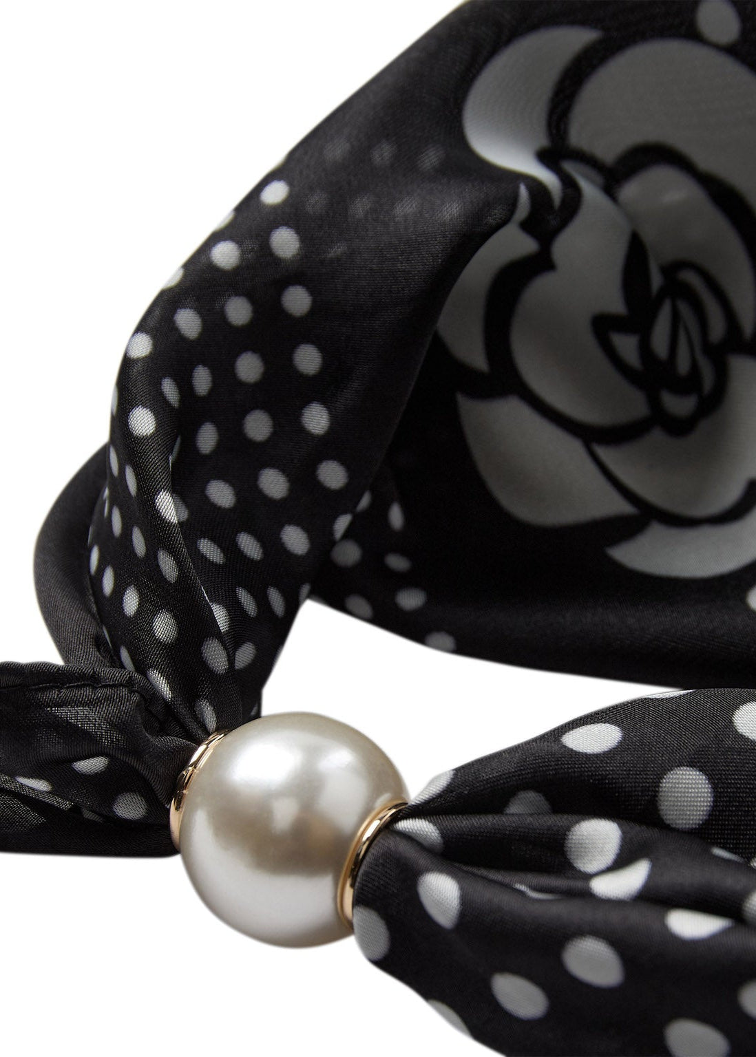 Co'Couture PearlCC Scarf Black Dot