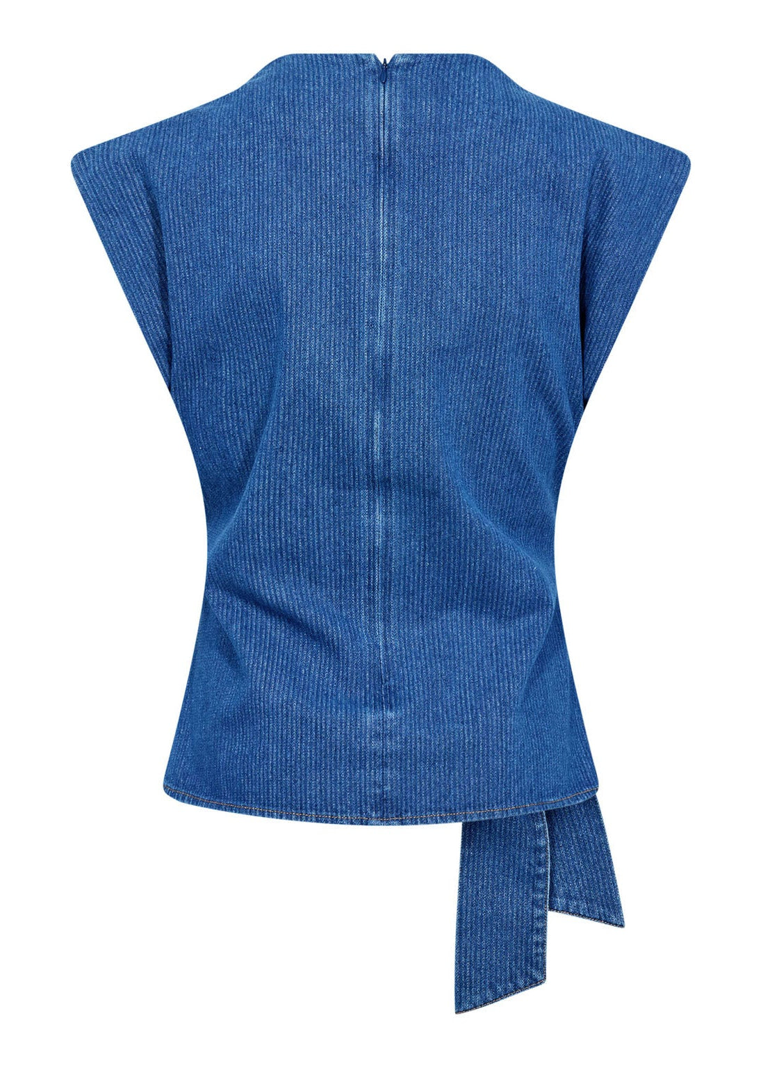 Co'Couture KimmyCC Pleat Top Dark Denim