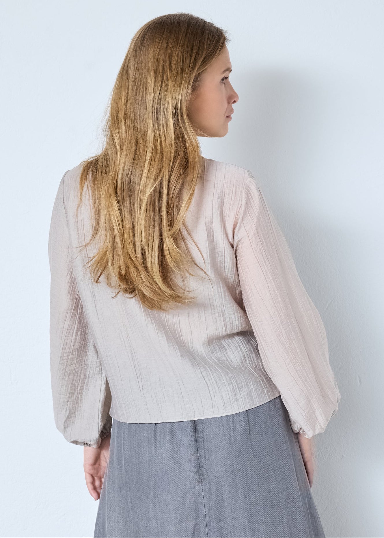 Co'Couture ConnyCC Drape Blouse Mink