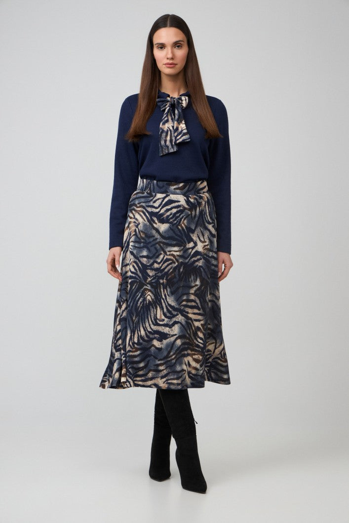 Batida rok midnight blue print