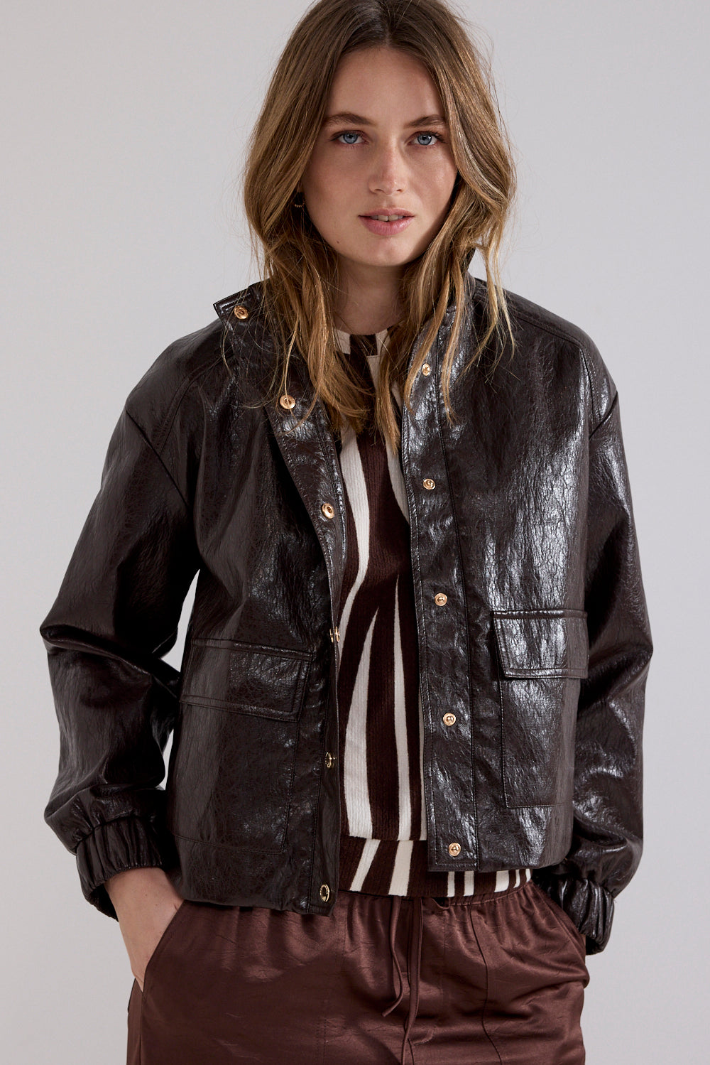 Tramontana Cracked PU Jacket
