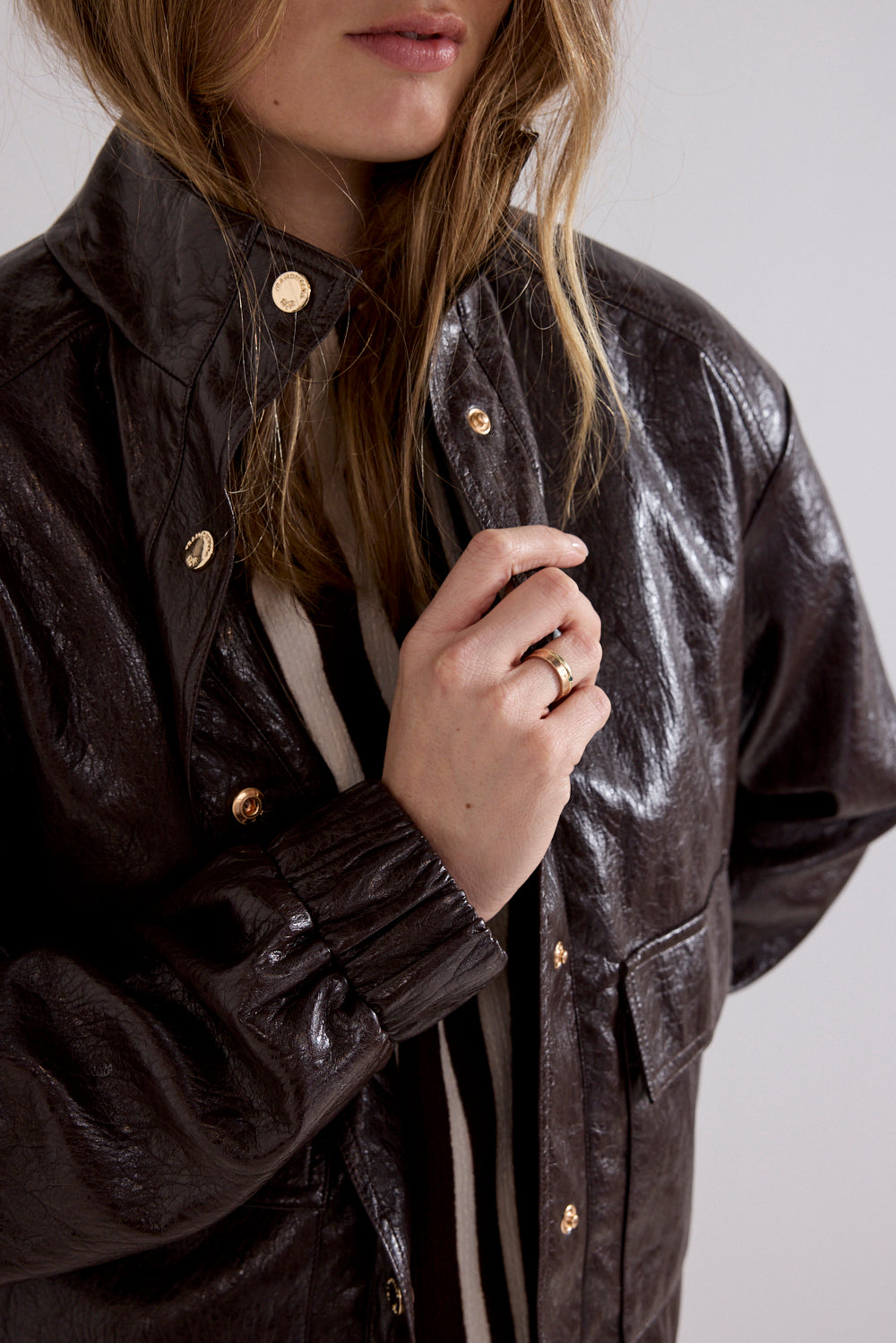 Tramontana Cracked PU Jacket