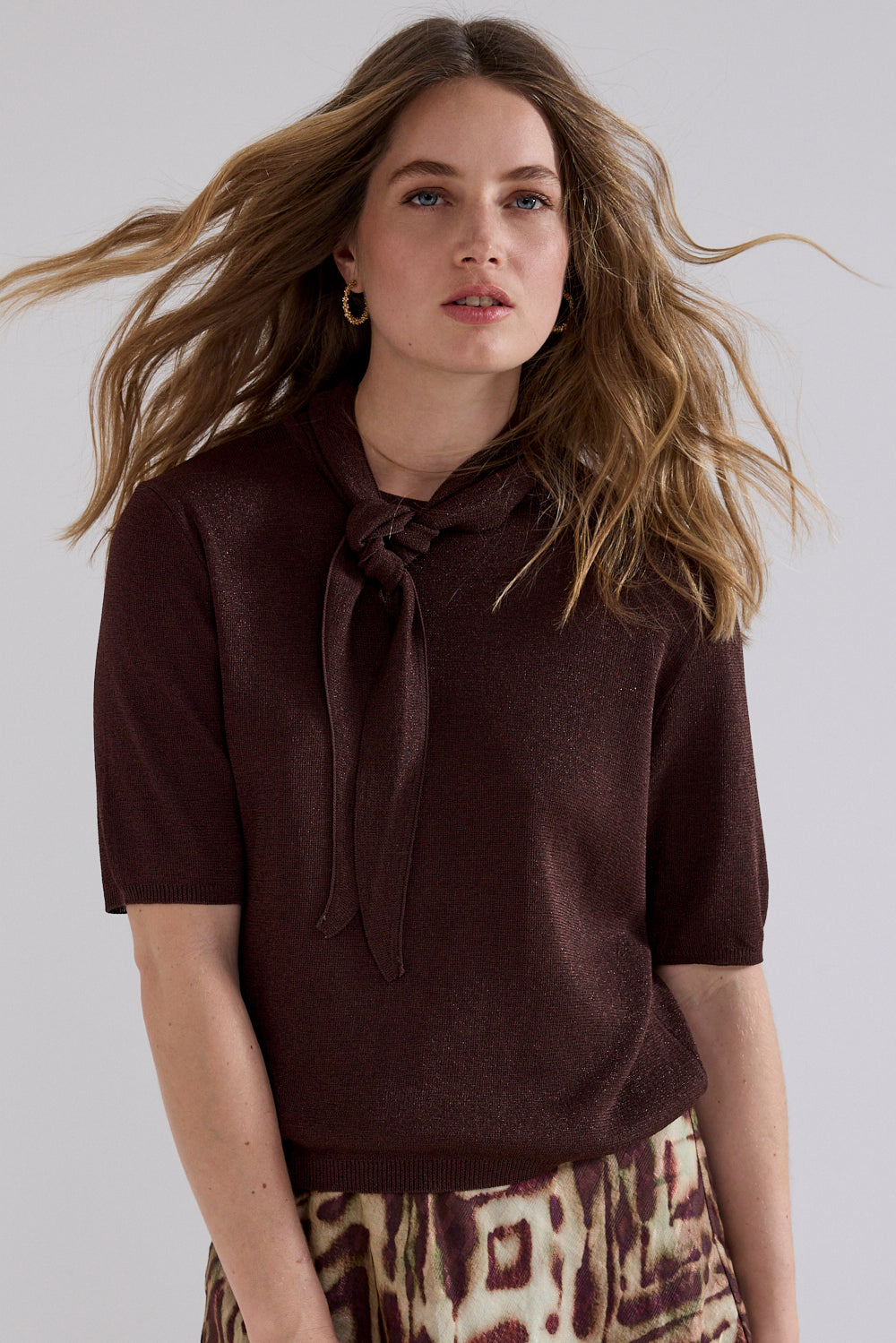 Tramontana Short-Sleeve Jumper Shawl