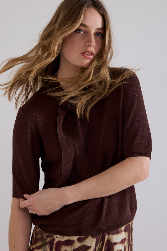 Tramontana Short-Sleeve Jumper Shawl