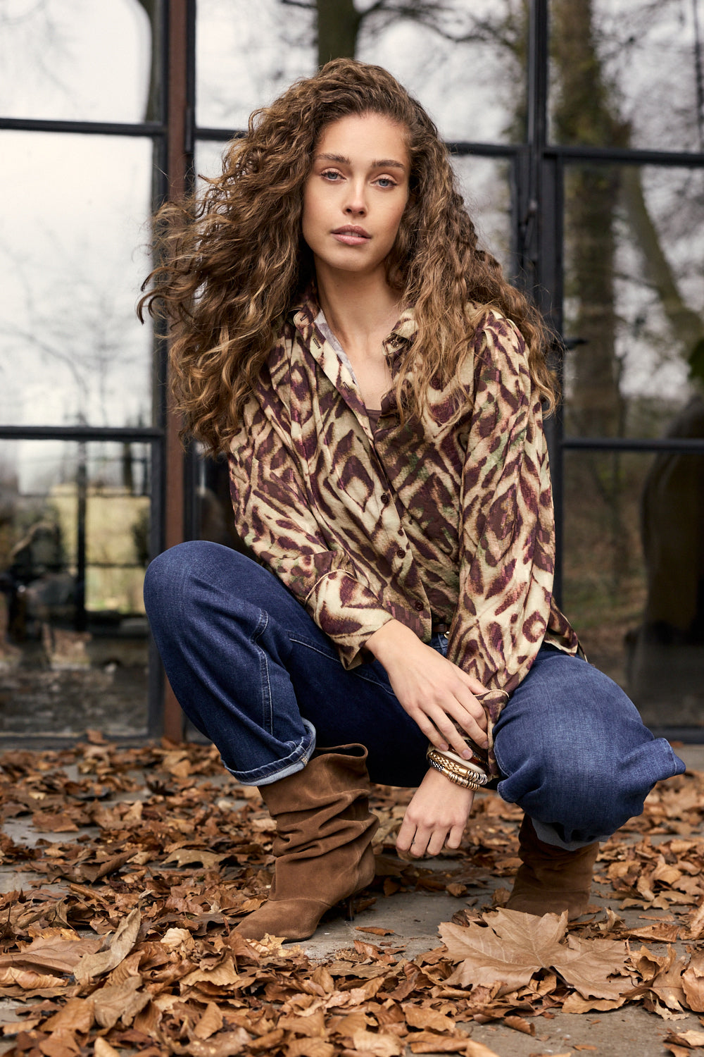 Tramontana Blouse Fading Diamonds