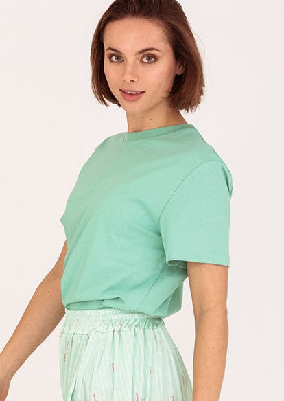 Turquoise shirt mint groen
