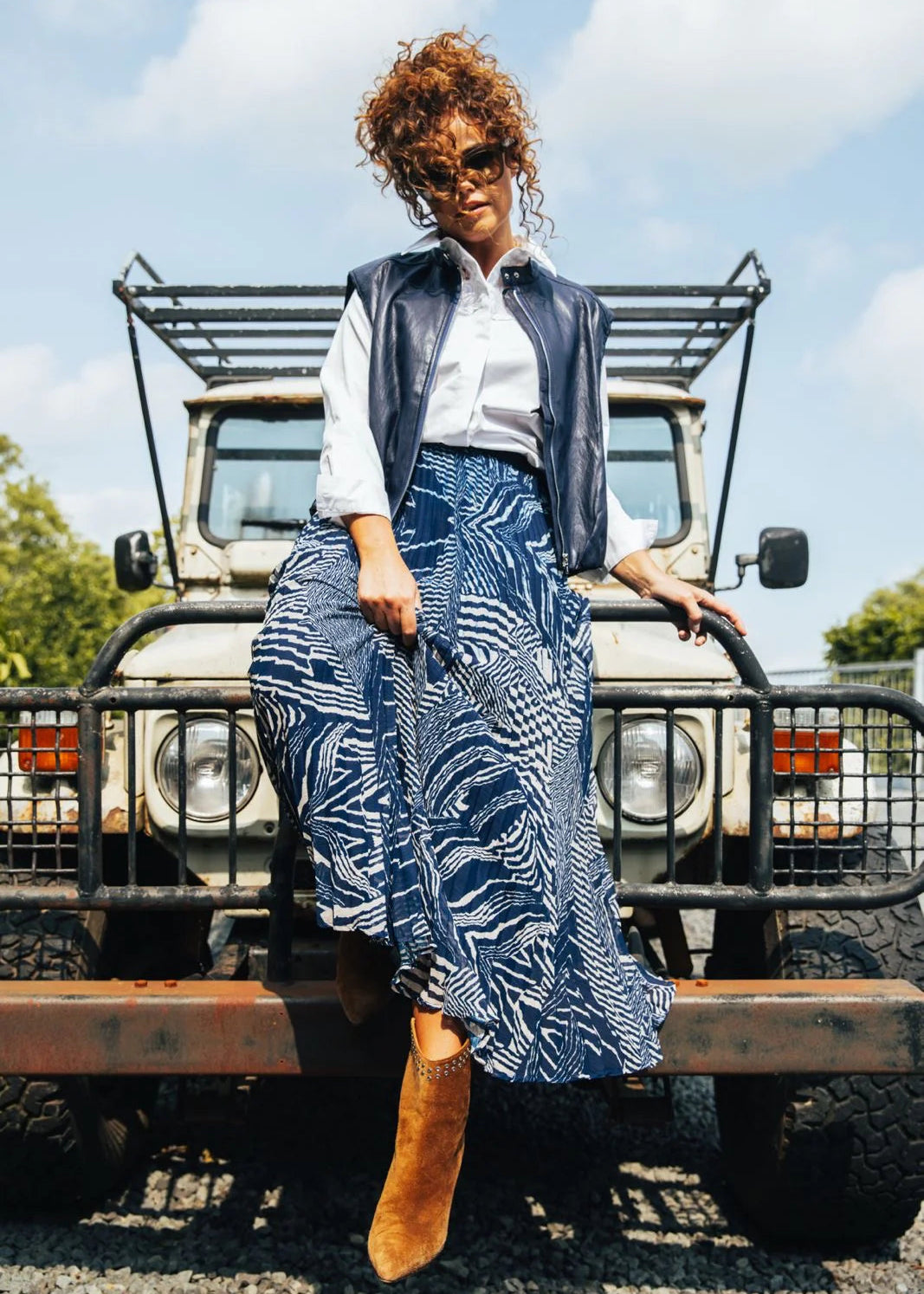 Label Dot Emine | Blauw multi