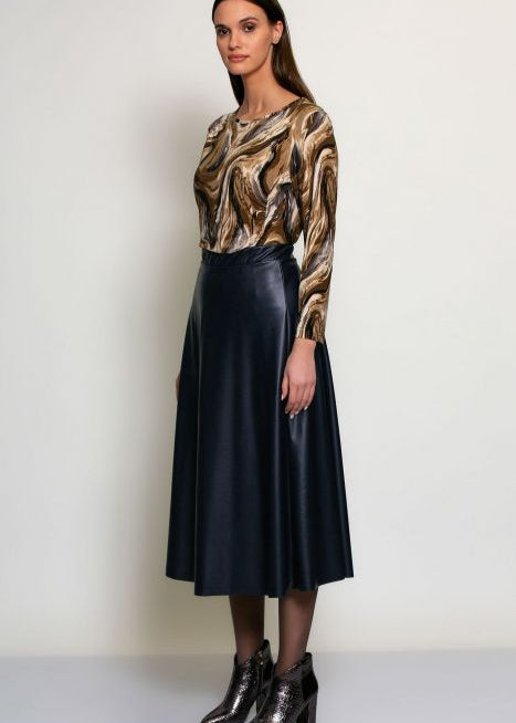 Batida lederlook rok