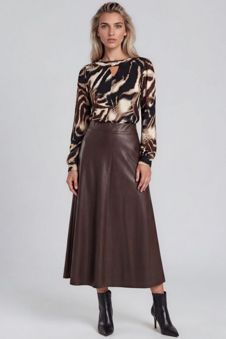 Batida lederlook rok