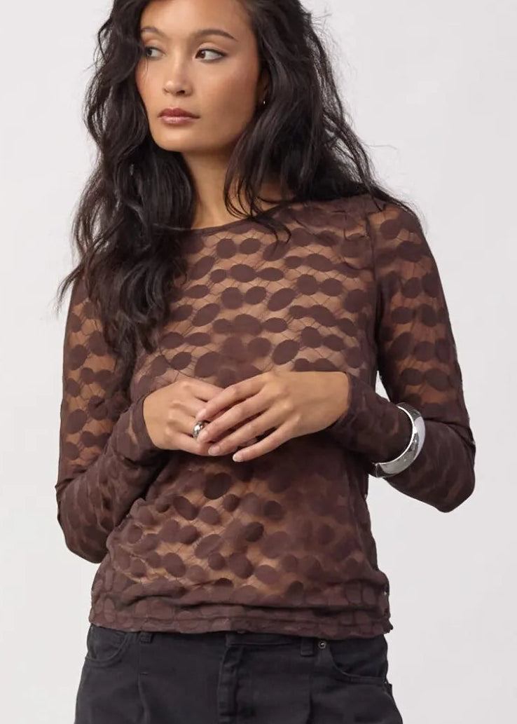Co'Couture PenolaCC O-Neck Blouse Bruin