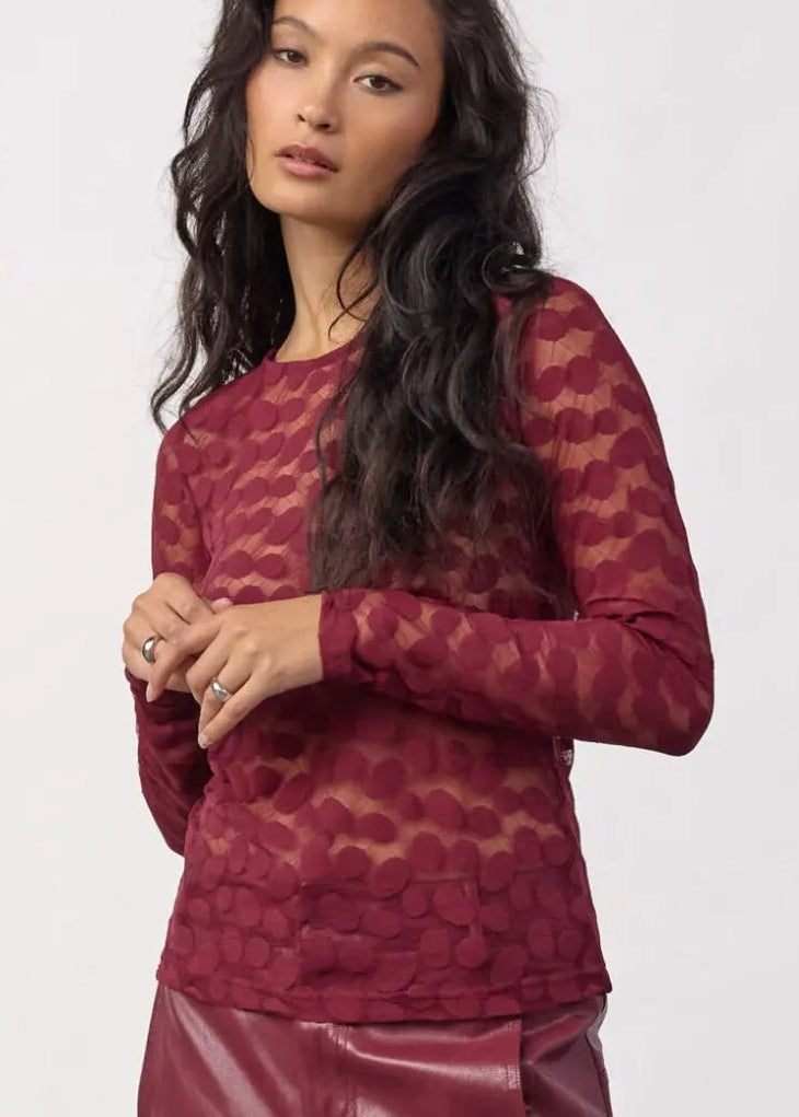 Co"Couture PenolaCC O-Neck Blouse Berry red