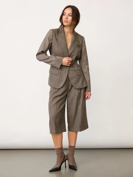Co'Couture VeyaCC Check Fitted Blazer