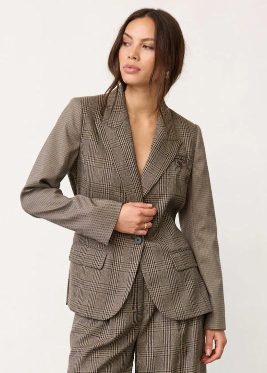 Co'Couture VeyaCC Check Fitted Blazer