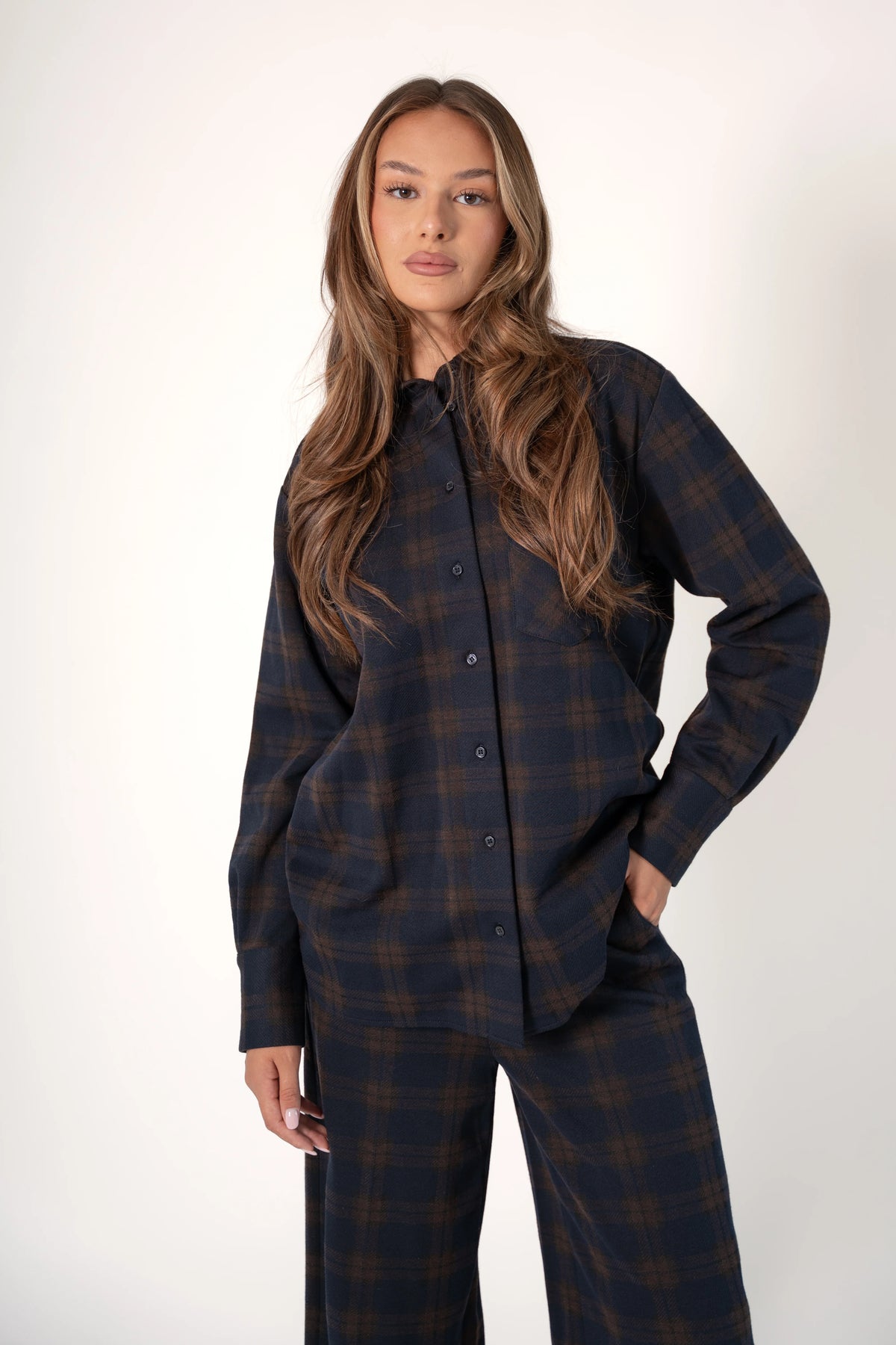 Corel Amsterdam Lois Blouse Wide Big Check