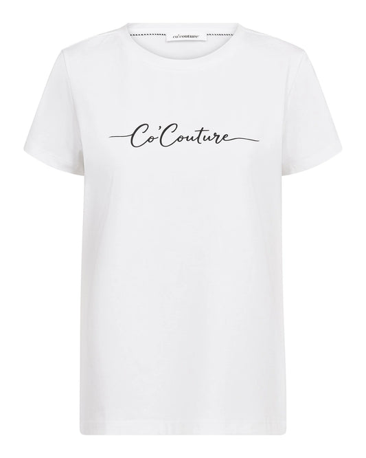 Co'Couture Signature Script T-shirt White